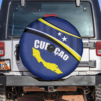 Curacao Flag Day Spare Tire Cover Korsou Map Simple Style