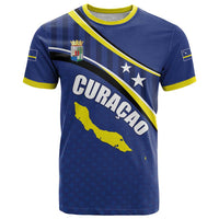 Curacao Flag Day T Shirt Korsou Map Simple Style