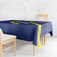 Curacao Flag Day Tablecloth Korsou Map Simple Style