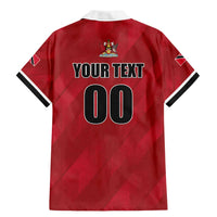 Custom Trinidad and Tobago Rugby Family Matching Mermaid Dress and Hawaiian Shirt Come On Calypso Warriors