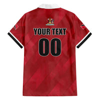 Custom Trinidad and Tobago Rugby Family Matching Short Sleeve Bodycon Dress and Hawaiian Shirt Come On Calypso Warriors