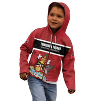 Custom Trinidad and Tobago Rugby Kid Hoodie Come On Calypso Warriors