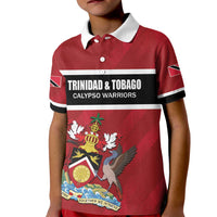 Custom Trinidad and Tobago Rugby Kid Polo Shirt Come On Calypso Warriors
