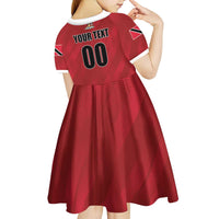 Custom Trinidad and Tobago Rugby Kid Short Sleeve Dress Come On Calypso Warriors