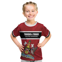 Custom Trinidad and Tobago Rugby Kid T Shirt Come On Calypso Warriors