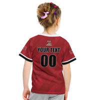 Custom Trinidad and Tobago Rugby Kid T Shirt Come On Calypso Warriors