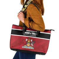 Trinidad and Tobago Rugby Leather Tote Bag Come On Calypso Warriors