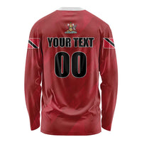 Custom Trinidad and Tobago Rugby Long Sleeve Shirt Come On Calypso Warriors
