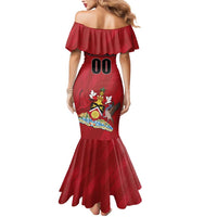 Custom Trinidad and Tobago Rugby Mermaid Dress Come On Calypso Warriors