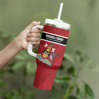 Custom Trinidad and Tobago Rugby Tumbler With Handle Come On Calypso Warriors