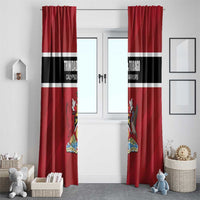 Trinidad and Tobago Rugby Window Curtain Come On Calypso Warriors