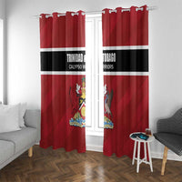 Trinidad and Tobago Rugby Window Curtain Come On Calypso Warriors