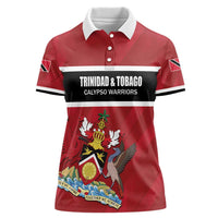Custom Trinidad and Tobago Rugby Women Polo Shirt Come On Calypso Warriors