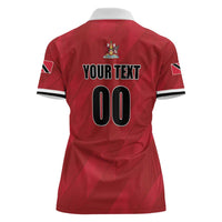 Custom Trinidad and Tobago Rugby Women Polo Shirt Come On Calypso Warriors