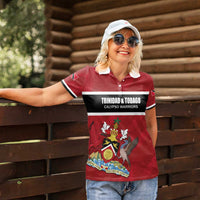 Custom Trinidad and Tobago Rugby Women Polo Shirt Come On Calypso Warriors