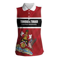 Custom Trinidad and Tobago Rugby Women Sleeveless Polo Shirt Come On Calypso Warriors