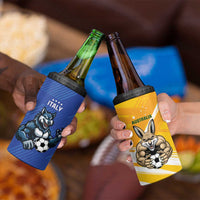 Custom Italy And Australia Soccer 4 in 1 Can Cooler Tumbler Gli Azzurri Vs Socceroos