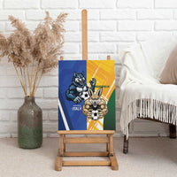 Italy And Australia Soccer Canvas Wall Art Gli Azzurri Vs Socceroos