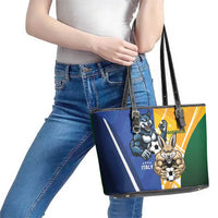 Italy And Australia Soccer Leather Tote Bag Gli Azzurri Vs Socceroos