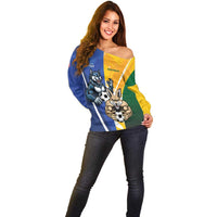 Custom Italy And Australia Soccer Off Shoulder Sweater Gli Azzurri Vs Socceroos