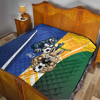 Italy And Australia Soccer Quilt Gli Azzurri Vs Socceroos
