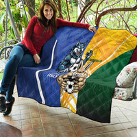 Italy And Australia Soccer Quilt Gli Azzurri Vs Socceroos