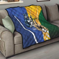 Italy And Australia Soccer Quilt Gli Azzurri Vs Socceroos