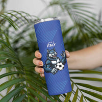 Custom Italy And Australia Soccer Skinny Tumbler Gli Azzurri Vs Socceroos