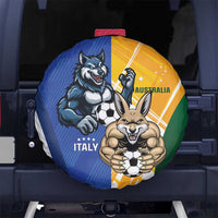 Italy And Australia Soccer Spare Tire Cover Gli Azzurri Vs Socceroos