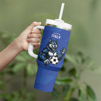 Custom Italy And Australia Soccer Tumbler With Handle Gli Azzurri Vs Socceroos