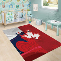 Rugby France And Canada Area Rug Le XV de France Vs Canucks