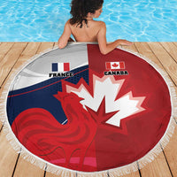 Rugby France And Canada Beach Blanket Le XV de France Vs Canucks
