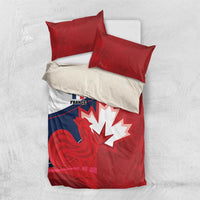 Rugby France And Canada Bedding Set Le XV de France Vs Canucks