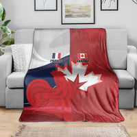 Rugby France And Canada Blanket Le XV de France Vs Canucks