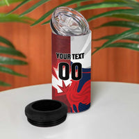Custom Rugby France And Canada 4 in 1 Can Cooler Tumbler Le XV de France Vs Canucks