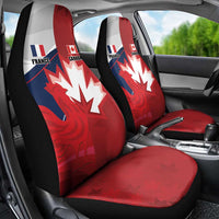 Rugby France And Canada Car Seat Cover Le XV de France Vs Canucks