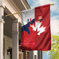 Rugby France And Canada Garden Flag Le XV de France Vs Canucks