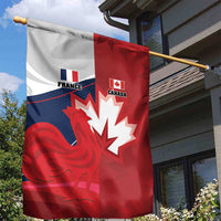 Rugby France And Canada Garden Flag Le XV de France Vs Canucks