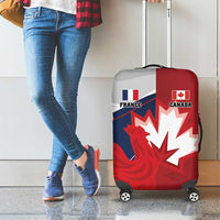 Rugby France And Canada Luggage Cover Le XV de France Vs Canucks
