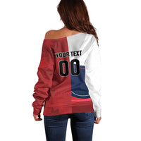 Custom Rugby France And Canada Off Shoulder Sweater Le XV de France Vs Canucks