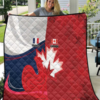 Rugby France And Canada Quilt Le XV de France Vs Canucks