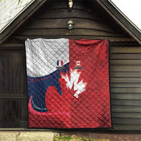 Rugby France And Canada Quilt Le XV de France Vs Canucks