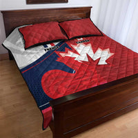 Rugby France And Canada Quilt Bed Set Le XV de France Vs Canucks