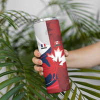 Custom Rugby France And Canada Skinny Tumbler Le XV de France Vs Canucks