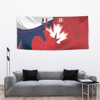 Rugby France And Canada Tapestry Le XV de France Vs Canucks