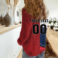 Custom Rugby France And Canada Women Casual Shirt Le XV de France Vs Canucks