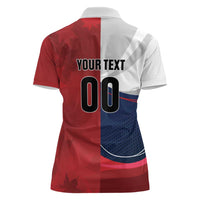 Custom Rugby France And Canada Women Polo Shirt Le XV de France Vs Canucks