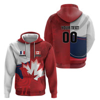 Custom Rugby France And Canada Zip Hoodie Le XV de France Vs Canucks