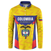 Custom Football Colombia Button Sweatshirt Los Cafeteros Go Champions