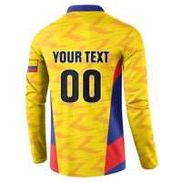 Custom Football Colombia Button Sweatshirt Los Cafeteros Go Champions